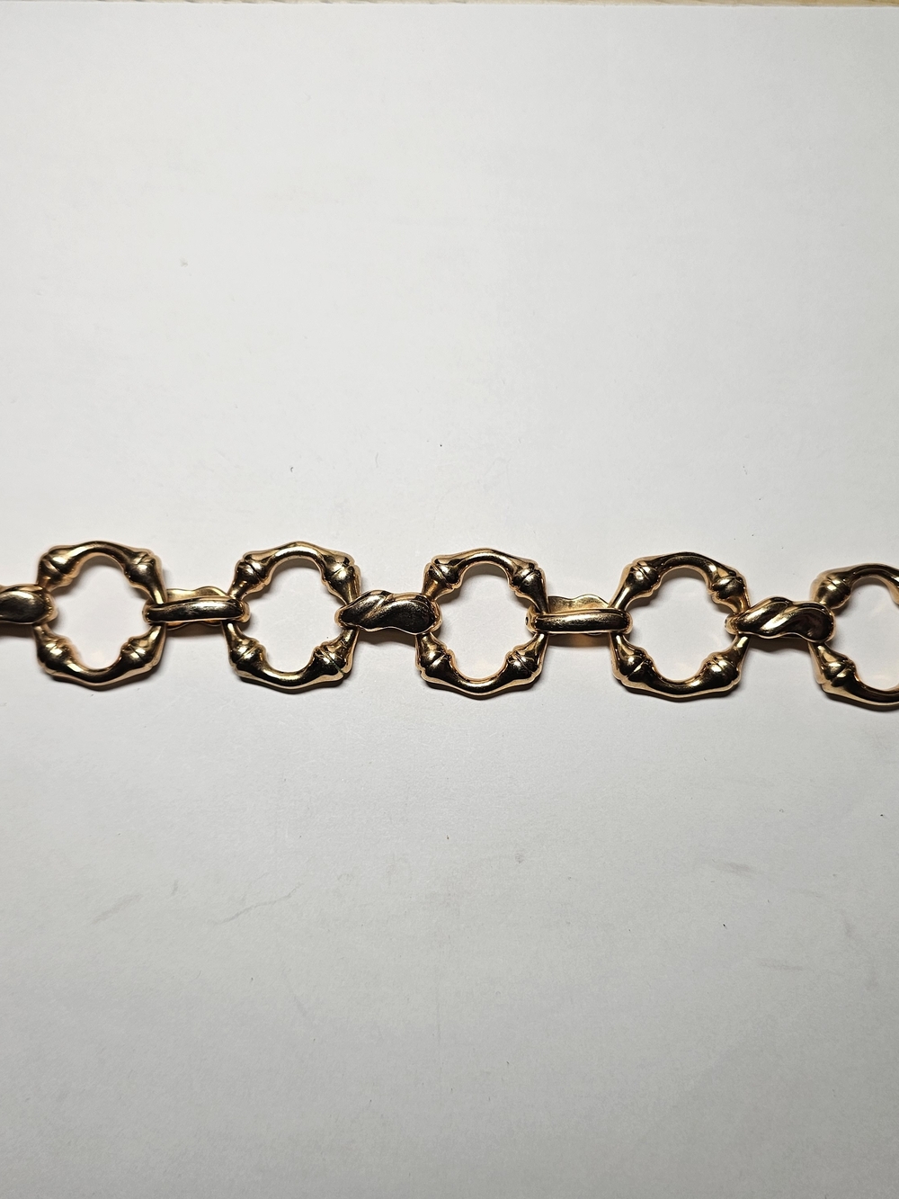 Sterling Silvee 925 Gold Tone Link Bracelet 7½in Length